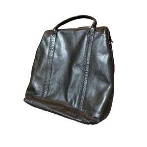 Genicci Leather Backpack dark forest green